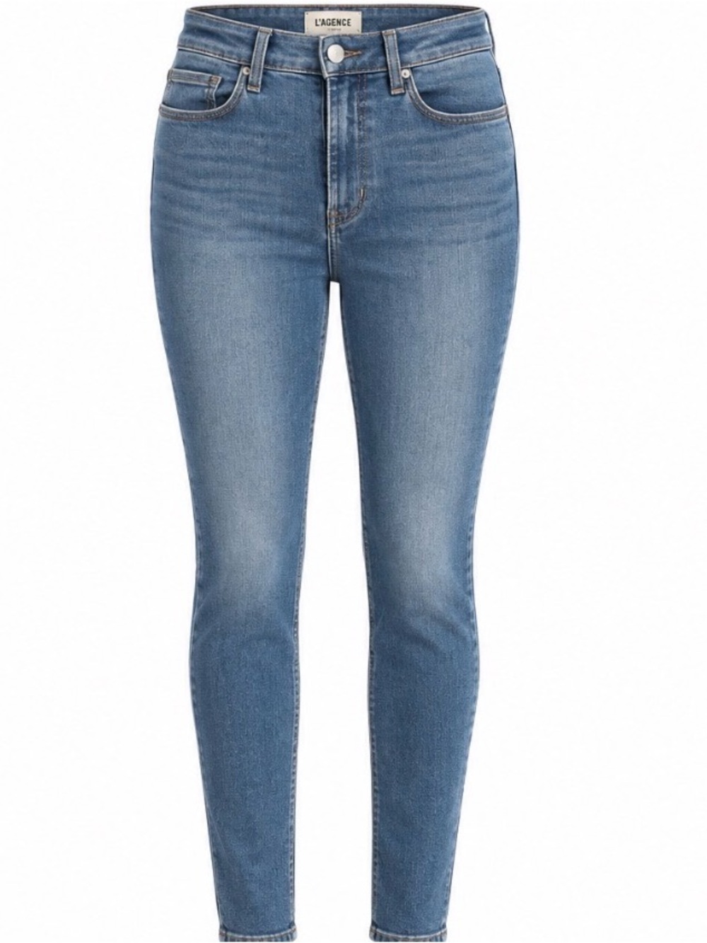 L'AGENCE Margot High-Rise Skinny Jean Margot Jeans Blue Waist 28
